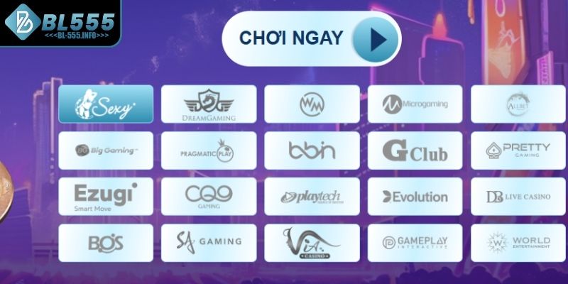 Nhà cái BL555 có các sảnh casino chất lượng