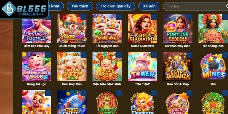 Sảnh nổ hũ BL555 Playtech