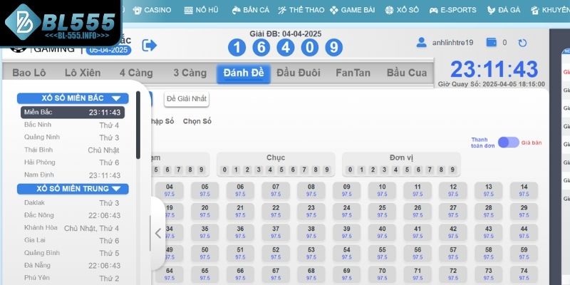 Xổ số BL555 kiến thiết vận may dân gian